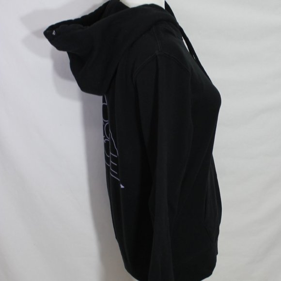 VOLCOM Black Hoodie Size Small "VOLCOM STONE" Logo Drawstring Pocket Long Sleeve - Picture 7 of 14